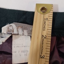 JH Collectibles Skirt Women’s Green Wool Blend Lined Slit Skirt Size SM 14 image 4