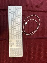 Apple Mac A1243 Wired Standard USB Keyboard w/ Numeric Keypad (read desc) - £14.70 GBP