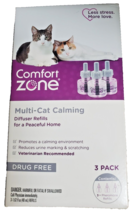 3 pack Comfort Zone Muiti-Cat Calming Diffuser Refills - £31.64 GBP