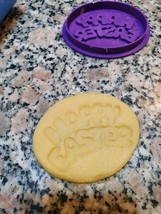 Happy Easter cookie cutter with stamp - $2.00