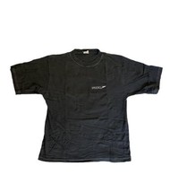 VTG Speedo T Shirt Mens Medium Short Sleeve 90s Y2k Logo Graphic Faded Black - £17.90 GBP