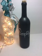 Hand Painted Glass Bottle Simplify - £14.29 GBP