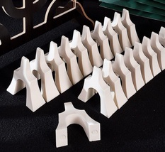 Guzheng Bridge White Imitation Bone China Complete Set Contains 21 Pieces - £117.25 GBP