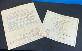Old Vtg Collectible 1946 Maryland State Crabbers License #40553 And Memorandum - £32.03 GBP