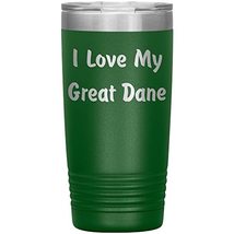 Love My Great Dane v4-20oz Insulated Tumbler - Green - £23.99 GBP