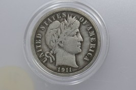 1911 Philadelphia Mint Silver Barber Dime - £78.75 GBP