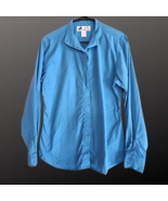 Judys Tack Shop Blue Long Sleeve Riding Shirt Size 40 Women&#39;s English Hu... - $16.82