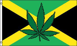 Pot Leaf Reggae 3X5 Flag Sign FL497 Window Marijuana Wall Banners 3 X 5 Flags - £5.30 GBP