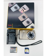 Kodak Easy Share M550 Gold Tan Digital Camera w/ Charger SD Card Box - £50.83 GBP