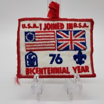 Vintage 1976 BSA USA Joined Britain Bicentennial Special Issue 4&quot;x3&quot; Patch - $9.78