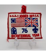 Vintage 1976 BSA USA Joined Britain Bicentennial Special Issue 4&quot;x3&quot; Patch - $13.41 CAD