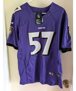 Nike On Field CJ Mosley Baltimore Ravens Purple Stitched Jersey #57 Size... - £58.33 GBP