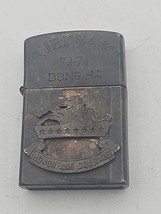 Vietnam War Zippo Lighter &quot;DONG HA 70–71&quot; 11th Armored Cavalry – Rare - $198.15