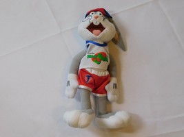 Warner Bros Bugs Bunny Space Jam 9.5&quot; Tall Toy Stuffed animal Pre-owned - £12.08 GBP