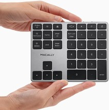  Slim Aluminum Design - Rechargeable Wireless Numeric Keypad - 35 Key Numpad Key - £43.16 GBP