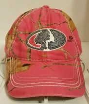 Mossy Oak Pink Camouflage Camo Baseball Hat Adjustable Women Glittery Girly Cap  - $11.64