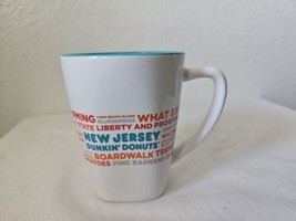 2017 Dunkin Donuts Destinations Series New Jersey NJ Mug Teal Interior - $17.79