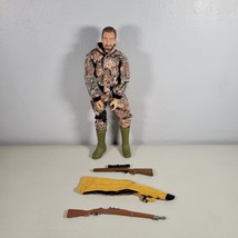 Ertl Outdoor Sportsman Big Game Hunter Doll Figure 12&quot; 2002 With Rifles GI Joe - £24.98 GBP