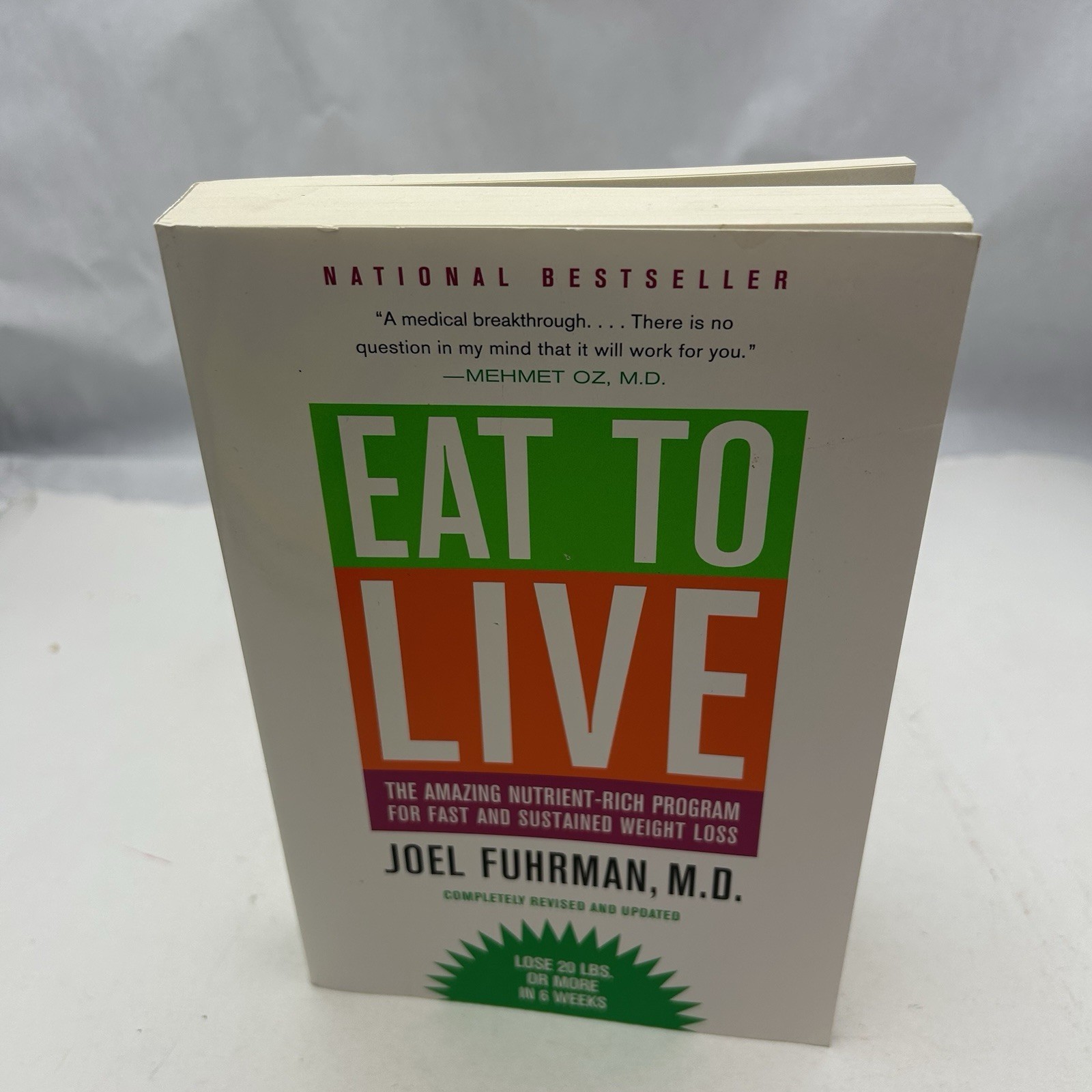 Eat to Live by Joel Fuhrman, M. D. 2011 Paperback Book 380 Pages - $7.36