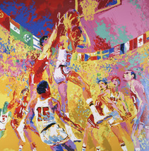 &quot;Basketball&quot; By Leroy Neiman Signed Artist&#39;s Proof AP Silkscreen 1972 w/ COA - £3,572.92 GBP