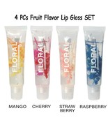 4 PCS Makeup Depot Floral Lip Gloss Fruity Lip Moisturizer SET - $10.75 CAD