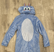 Briefly Stated Mens Size M One Piece Body Suit Pj Pajama Hippo Blue Soft Cute - £20.26 GBP