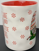 Coffee Mug Peppermint &amp; Pine Gnome Troll Candy Cane Mistletoe Kisses Christmas - £10.16 GBP