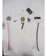 Antoine Griezmann France Euro 20/21 Match Slim White Away Soccer Jersey ... - £80.12 GBP