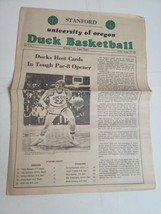 Vintage 1970s Oregon Ducks Game Program UofO Basketball vs Stanford Cardinal 70s - £8.71 GBP