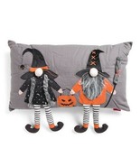 Witch Halloween Throw Pillow 16x28 Dangle Legs Spooky Isaac Mizrahi Home... - £23.42 GBP