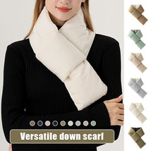 Thicken Warm down Cotton Padded Winter Scarf Womens Brief Solid Bib Fals... - £8.07 GBP