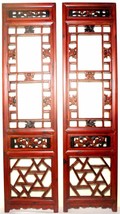 Antique Chinese Screen Panels (2523) (Pair) Cunninghamia wood, Circa 180... - $478.28 CAD