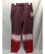 Knox Rose Women&#39;s Wine Tie Dye Mid-Rise Jogger Pants Size Medium Sweatpa... - £14.11 GBP