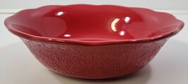 I) Large 10 Strawberry Street Mandala Red Fruit Salad Microwave Serving ... - $14.84