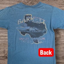 Vintage Harley Davidson BARNETT EL PASO TEXAS T-Shirt Size M Blue Faded ... - $19.55