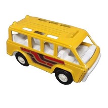 Vintage Tootsie Toy Diecast Yellow School Bus Van Model Toy ~ 1970 Buzy Bee Usa - £10.75 GBP