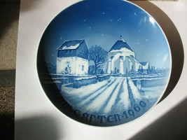 Bing &amp; Grondahl Christmas Plate 1960, Osterlars Kirke, Round Church Exce... - £12.57 GBP