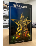 1980 Hallmark STAR In Elegant Brass Filigree Cutout Tree-Topper w/ Box, ... - £194.63 GBP