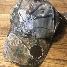 R&amp;R farms camo camouflage hat cap nwt distressed real tree hook &amp; loop - £6.25 GBP