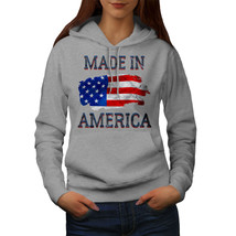 Wellcoda American Man Made in America Womens Hoodie - £32.18 GBP