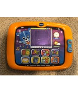VTech Smart Light Up Baby Touch Tablet Developmental Learning Kids Orange - £10.99 GBP