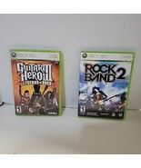 Xbox 360 Bundle Lot of 2 Games Guitar Hero 3 and Rock Band 2 Complete Te... - $27.28 CAD