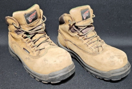 REDWING Womens Sz 5D Boys Sz 3.5/4 Brown King Toe Leather Steel Toe Work... - $794.79 MXN