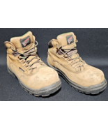 REDWING Womens Sz 5D Boys Sz 3.5/4 Brown King Toe Leather Steel Toe Work... - €34,84 EUR