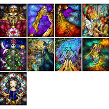 5D Diamond Painting Disney Princess Set Role Abstraction Embroidery Art ... - £7.22 GBP