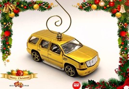  Great Gift Christmas Ornament Gold Cadillac Escalade Or Fan Switch Hanger - £39.27 GBP