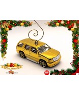  GREAT GIFT CHRISTMAS ORNAMENT GOLD CADILLAC ESCALADE or FAN SWITCH HANGER - £39.03 GBP