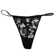JEZEBEL Women&#39;s 3805P Lace Thong Underwear Black ( M ) - $40.27