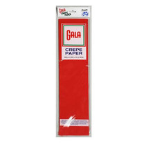 Gala Crepe Paper 12-Pack (240x50cm) - Scarlet - £29.21 GBP