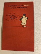 Vintage Confession To My Wife On Our Anniversary Box4 - $2.96